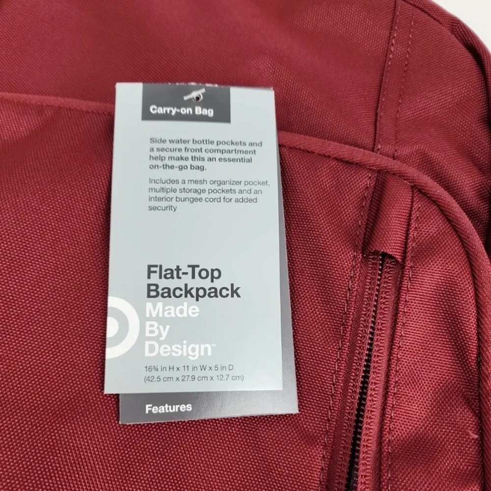 Flat Top Basic Backpack Made by Design  Everyday Carry-On Backpack NWT